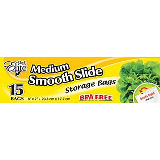 [5505205] STORAGE BAGS 8"x7" / 15PK 