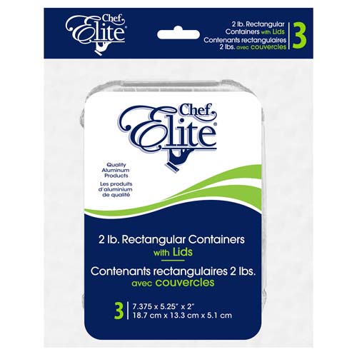 [5470525] RECTANGULAR CONTAINERS W/ LIDS 3pk