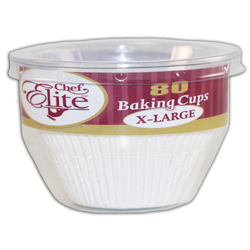 [5583050] BAKING CUP WHITE X-LARGE /80PK