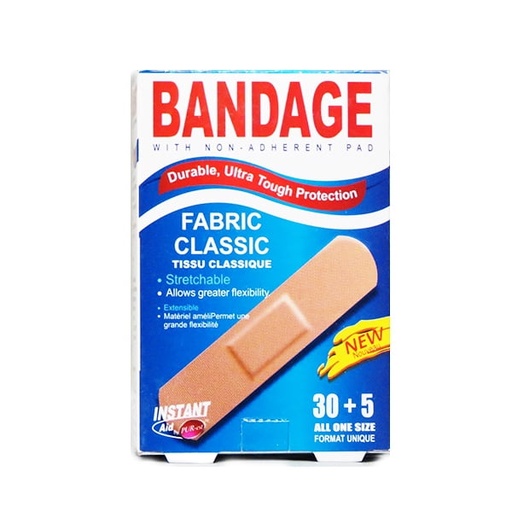 [H31147] INSTANT AID FABRIC BANDAGE / 35PK 