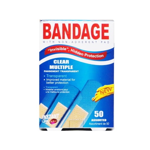 [H31150] INSTANT AID CLEAR MULTIPLE BANDAGE