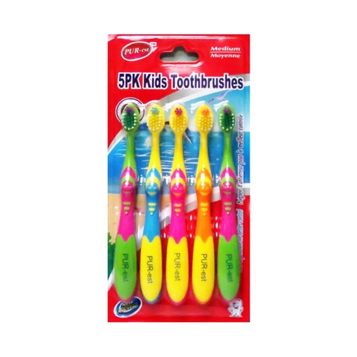 [H31196] KIDS TOOTHBRUSH /5PK