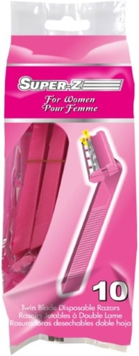 [H315902] SUPER -Z TWIN BLADE FOR WOMEN 10/PK