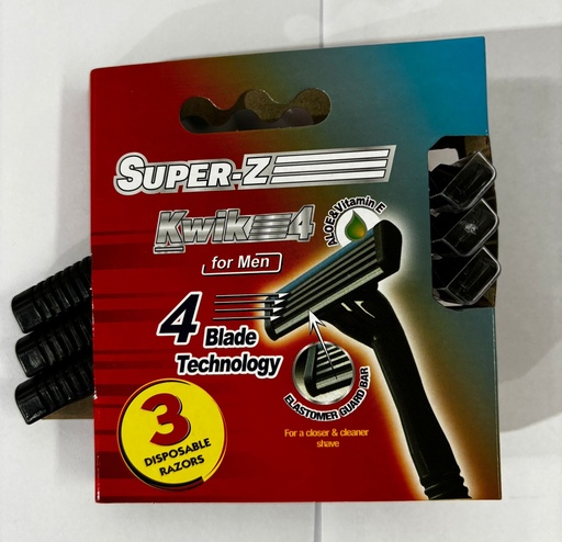 [H31597] Super-Z razors 3p/pk