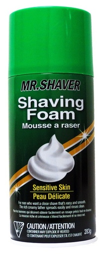 [H30594] MR. SHAVER SHAVING FOAM SENSITIVE / 283G
