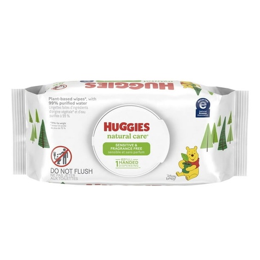 HUGGIES NATURAL CARE / 56PK 