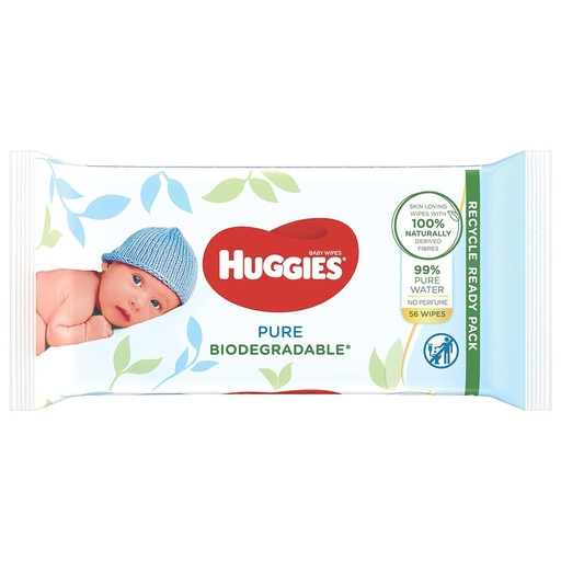 HUGGIES PURE CARE WIPES / 56CT