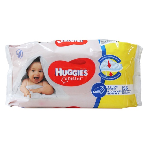 HUGGIES BABY WIPES UNISTAR /56PK 