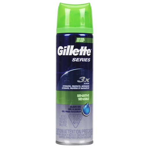 [H14149] GILLETTE SHAVE GEL SENSITIVE SKIN 198G 