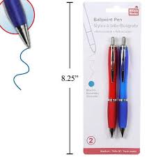 [062823204027] RETRACTABLE BALL PENS /2PK