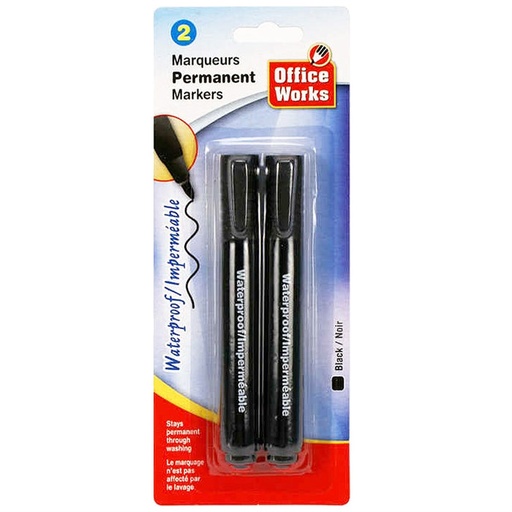[062823204461] PERMANENT MARKER 2/PK 