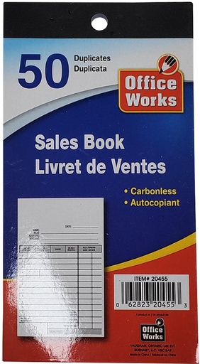 [062823204553] DOPLICATE SALES BOOK 50CT 