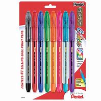 [062823204751] GRIP STICK PENS 3 COLOR 1MM/ 8PK