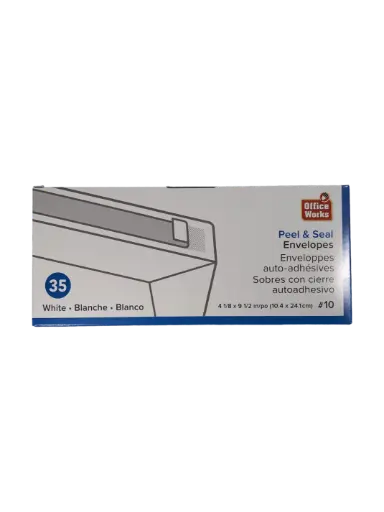 [062823204867] #10 PEEL & SEALE ENVELOPE  35pk
