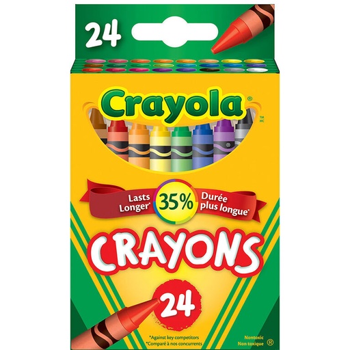 [062823206335] CRAYONS WINDOW BOX /24PK 