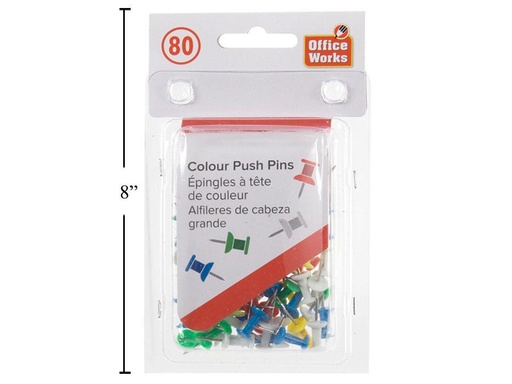 [062823301122] PUSH PINS / 80PK