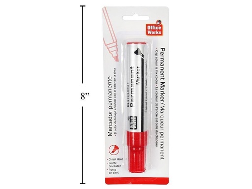 [062823307261] PERMANENT JUMBO MARKER RED 