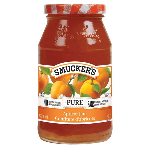 [051500025895] SMUCKER'S PURE APRICOT JAM 500ml