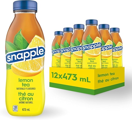 [00076183004432] SNAPPLE LEMON ICED TEA 473ml/12ct