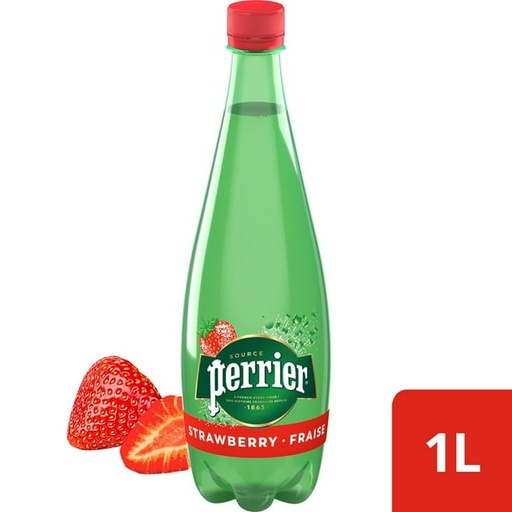 [055000208802] PERRIER WATER STRABERRY 1L/ 12ct