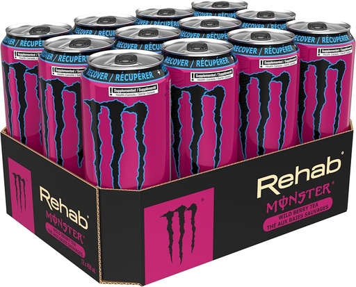 [412645] MONSTER REHAB WILD ENERGY 473ML/ 12CT  