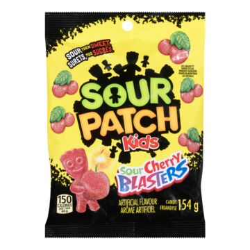 [057700017838] SOUR PATCH SOUR CHERRY BLASTERS 154G 