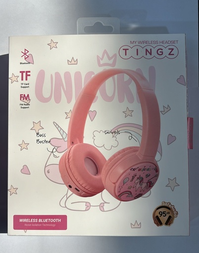 [711099620658] TINGZ WIRELESS HEADSET TBHP- PINK