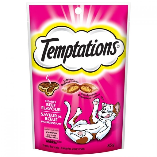 [PET00232] Whiskas temptations hearty beef 85g