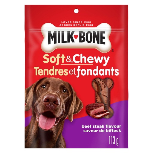 [PET00520] MILK BONE BEEF STEAK 113G