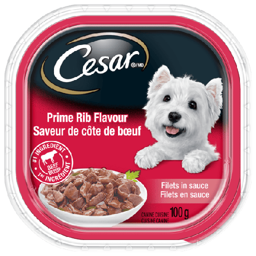[PET00823] CESAR PRIME RIB FLAVOUR 100G