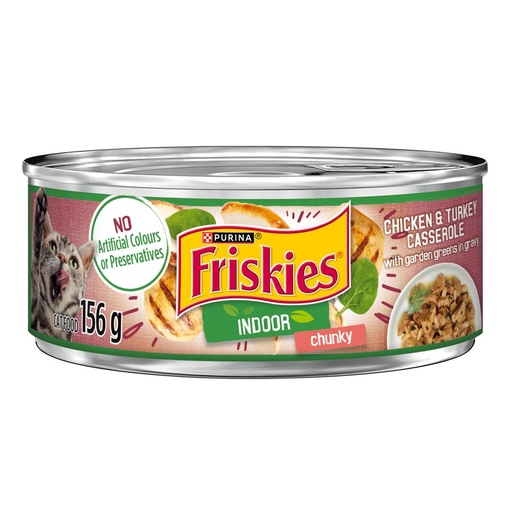 [35365] FRIESKIES CHUNKY CHICKEN & TURKEY 156G  