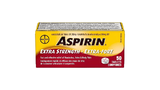 ASPIRIN EXT STRENGTH 500MG/ 50CT