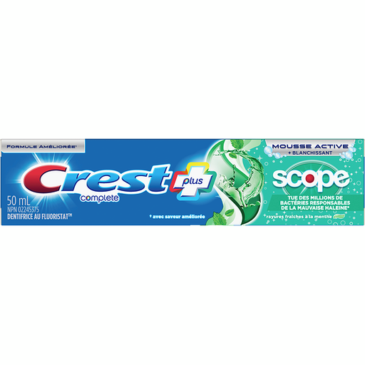 [056100078098] CREST PLUS SCOPE TOOTHPASTE 50ML 