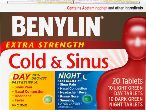 BENYLIN EX ST COLD & SINUS 20CT