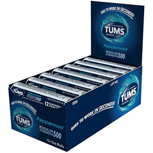 TUMS REG STRENGTH 500MG18 ROLLS