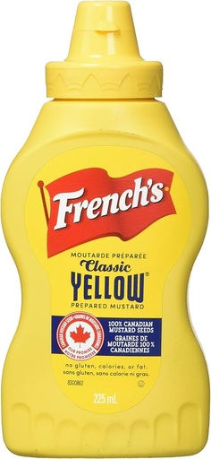[056200762163] FRENCH'S YELLOW MUSTARD 225ml