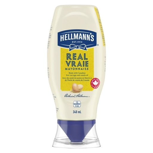 [SAU02398] HELLMAN'S REAL MAYO. 340ml