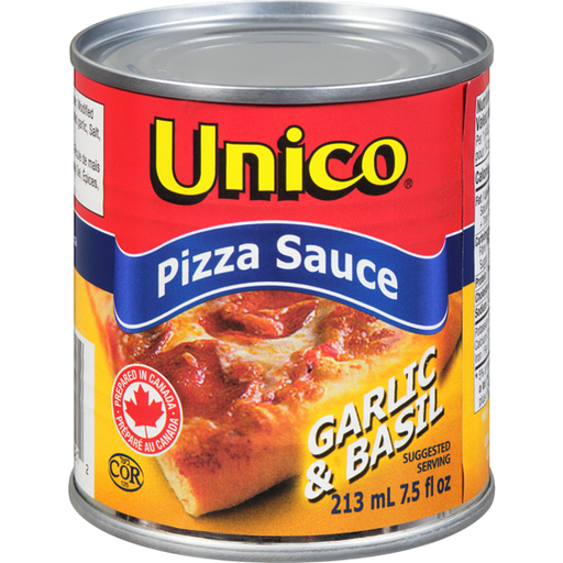 [067800006212] UNICO PIZZA SAUCE GARLIC & BASIL 213ML