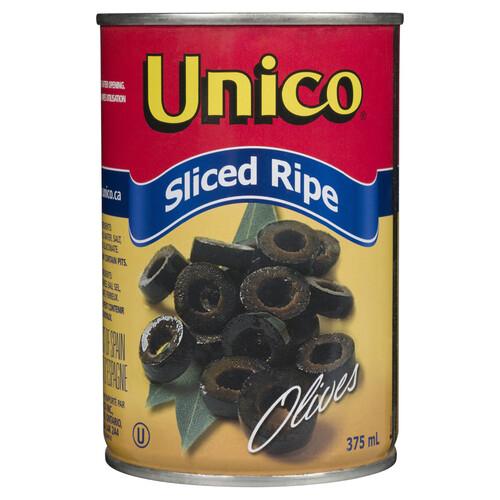 [067800003730] UNICO SLICED RIPE OLIVES 375ml