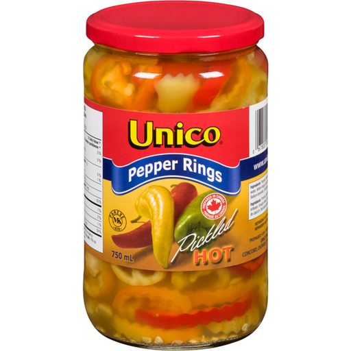 [618] UNICO HOT PEPPERRINGS 750ML 