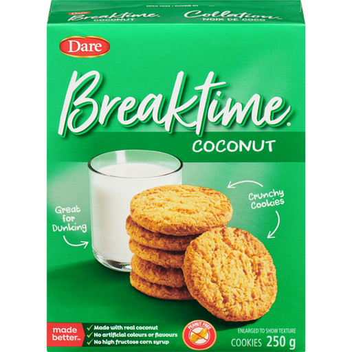 [SNK0162371] DARE BREAKTIME COCONUT COOKIES 250G 