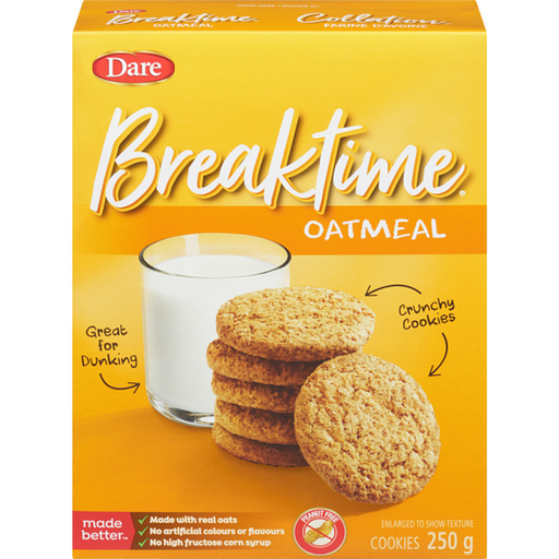[80201] DARE BREAKTIME OATMEAL COOKIES 250G 
