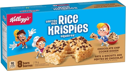 [064100147492] KELLOGG'S RICE KRISPY SQUARESCHOCOLATE 176G / 8ct