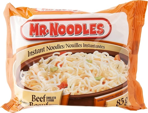 [SUP01000] MR NOODLE BEEF SOUP 24CT/85g