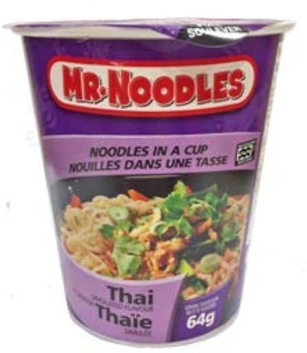 [SUP01281] MR NOODLE CUP THAI 12CT/64g