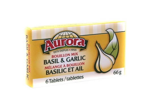 [061659015005] AURORA BASIL & GARLIC 66g/6ct