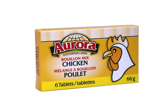 [061659000841] AURORA CHICKEN CUBES 66g/6ct