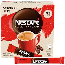 [055000710619] NESCAFE SWEET & CREAMY ORIGINAL 19G 18CT