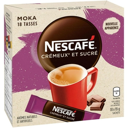 [055000710626] NESCAFE SWEET & CREAMY MOCHA 19G 18CT
