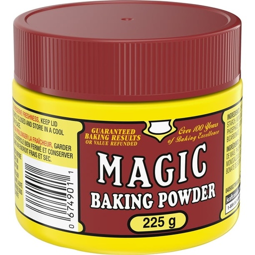 [BAK00262] MAGIC BAKING POWDER 225G